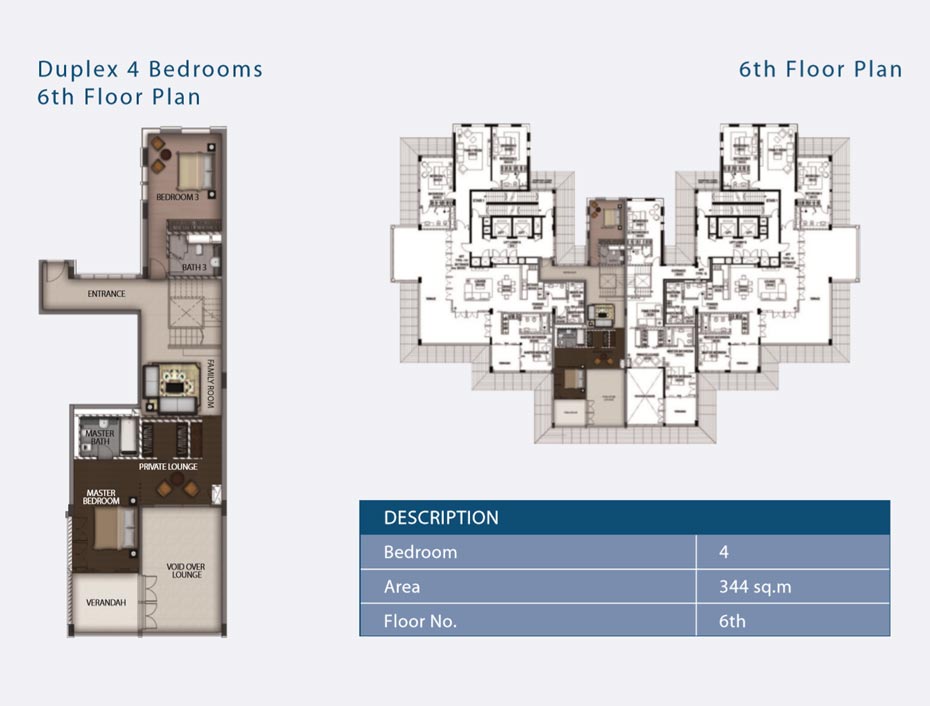4 Bedrooms Duplex PLAN B